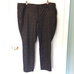 Wit & Wisdom Jean Plus Size Skinny 24 Black Damask